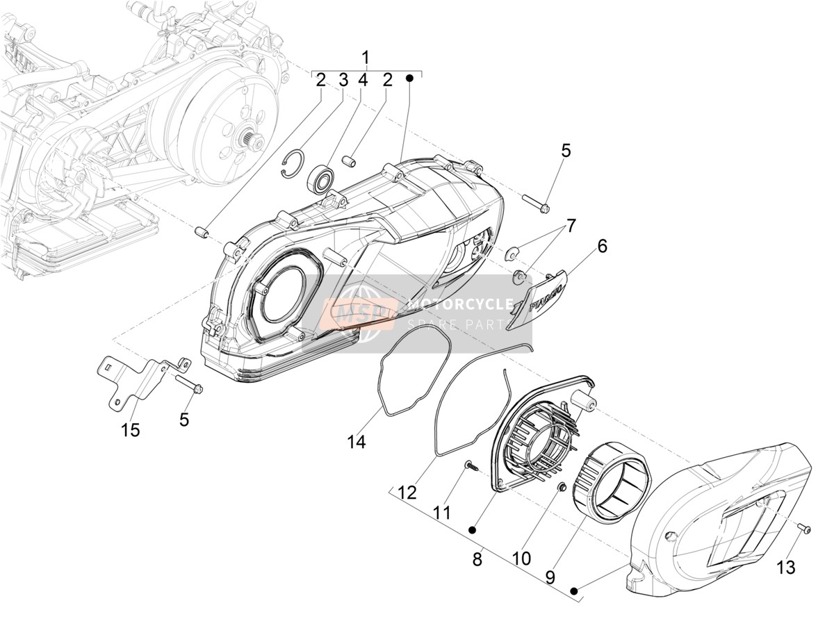 Crankcase cover - Crankcase cooling