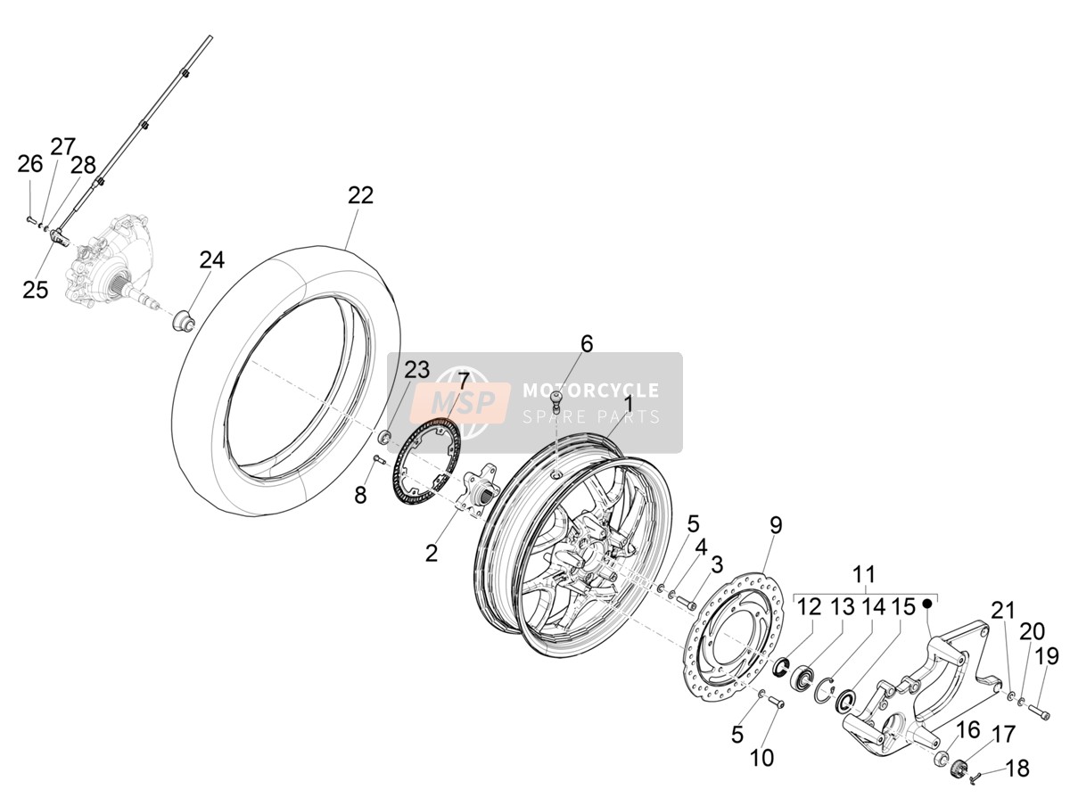 Rear wheel