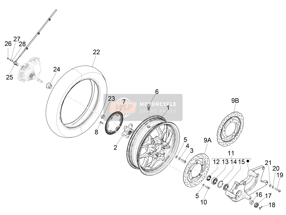 Rear wheel
