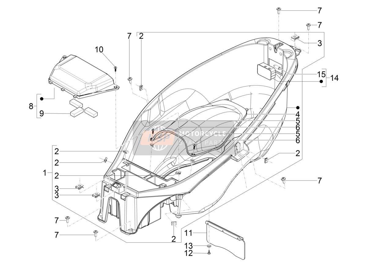 1B006516, Batteriedeckel, Piaggio, 0