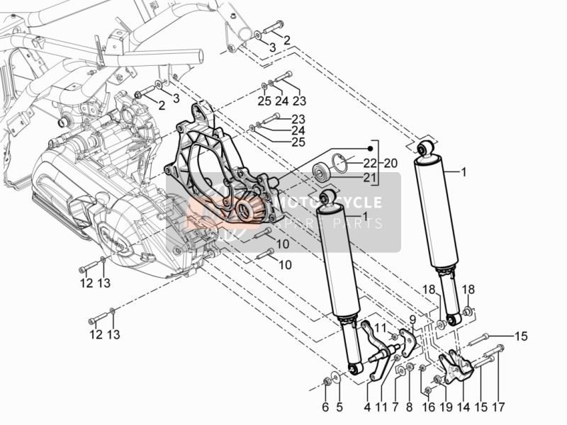 Suspension arrière - Amortisseur/s