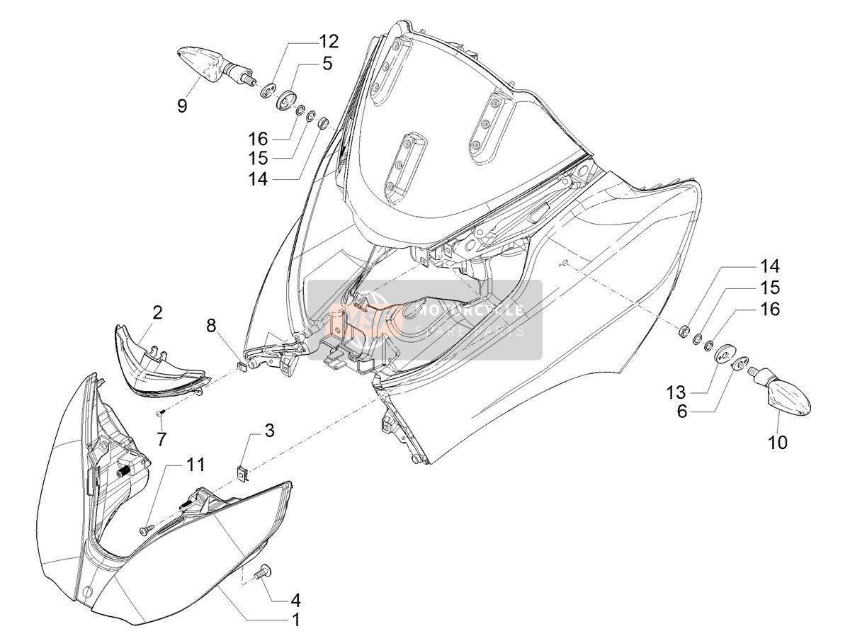 Front headlamps - Turn signal lamps