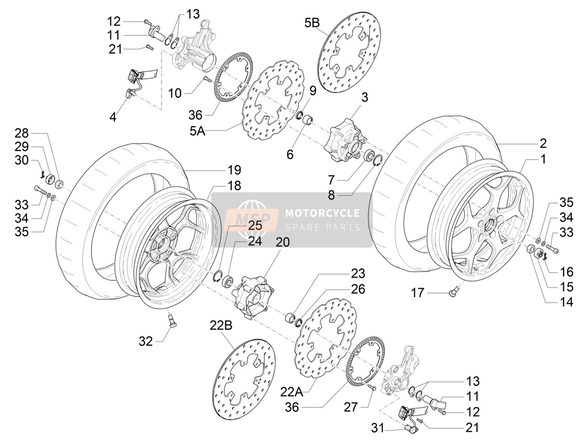 Roue avant