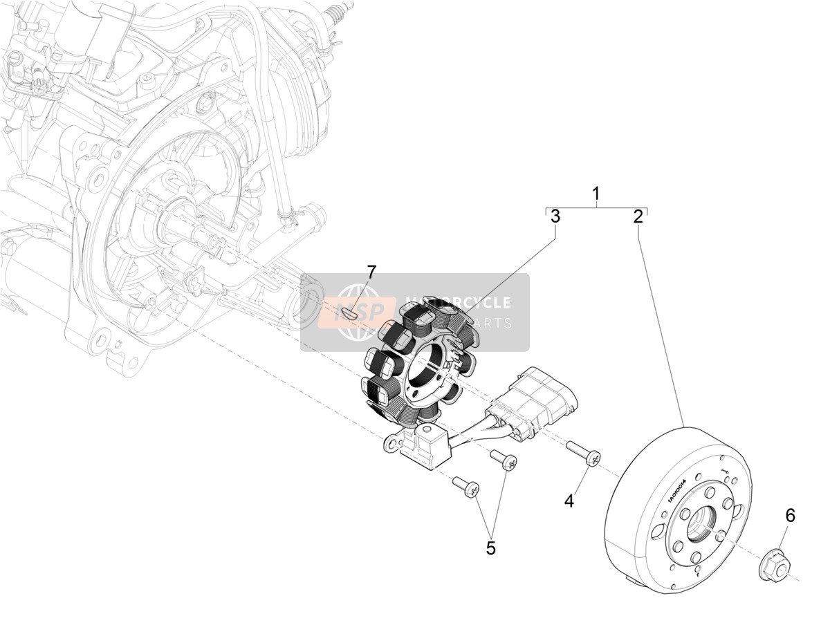 Flywheel magneto