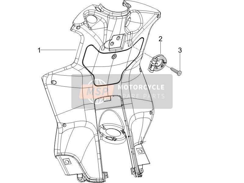 Front glove-box - Knee-guard panel
