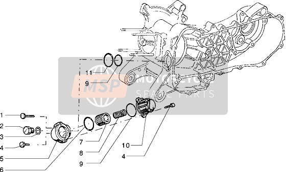 Piaggio Sfera RST 125 1996 Ölfilter für ein 1996 Piaggio Sfera RST 125