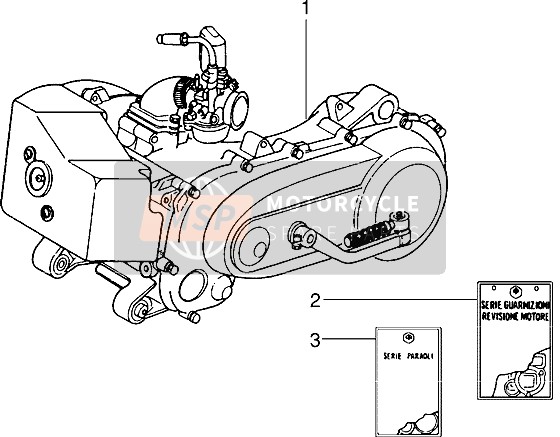 Piaggio Sfera RST 50 1996 Motor para un 1996 Piaggio Sfera RST 50