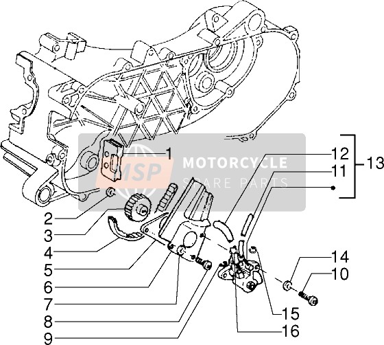 Piaggio Sfera RST 50 1996 Oliepomp voor een 1996 Piaggio Sfera RST 50