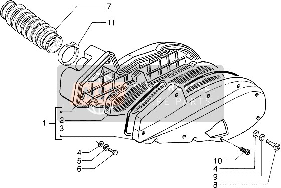 436468, Boite Filtre Air, Piaggio, 0