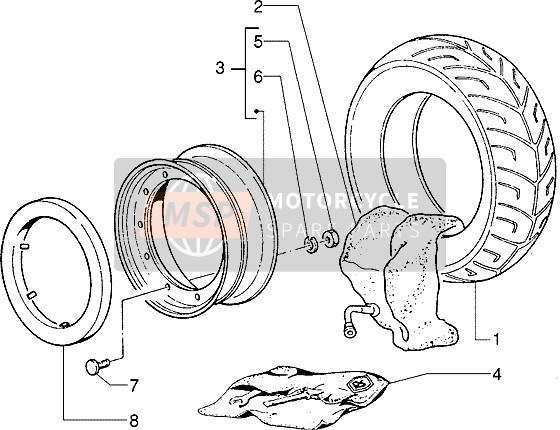 610414M, Inner Tube, Piaggio, 0