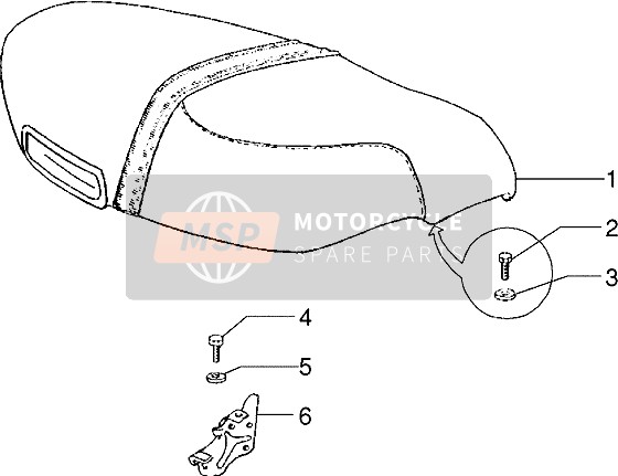 Piaggio Skipper 125 1997 Sella per un 1997 Piaggio Skipper 125