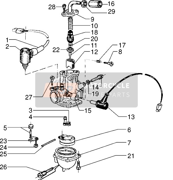 Piaggio Skipper 125 1999 Carburettor (2) for a 1999 Piaggio Skipper 125