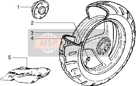 564085, Tool Roll, Piaggio, 0