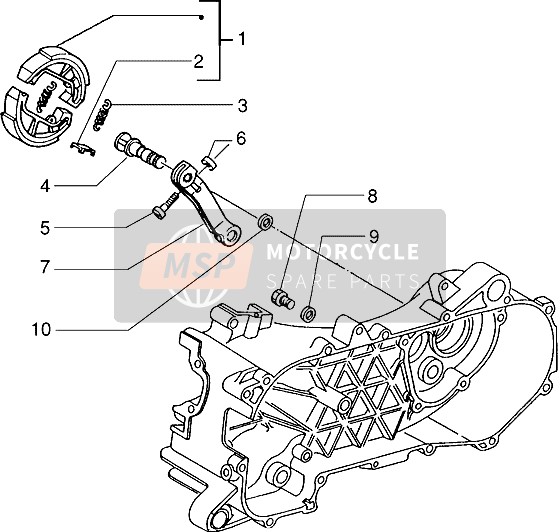 Piaggio Typhoon 125 1995 Brake Lever for a 1995 Piaggio Typhoon 125