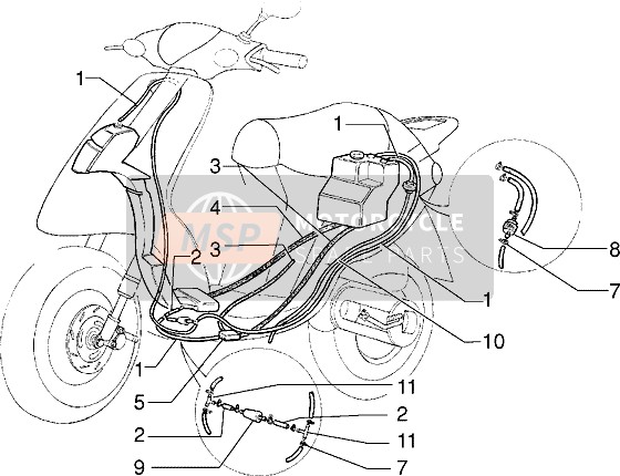 82592R, Brandstofpomp, Piaggio, 2