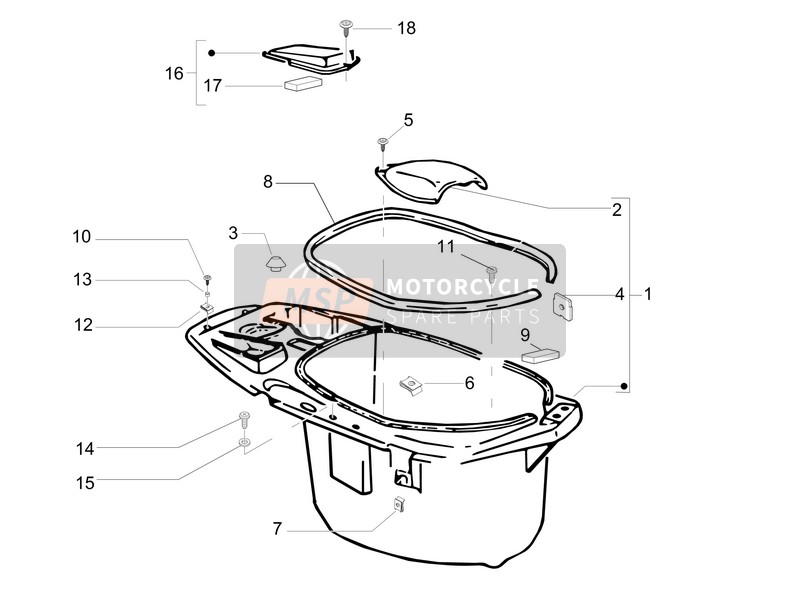 Helmet Housing - Under Saddle