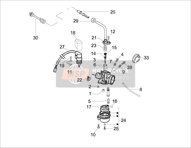 Carburateur Onderdelen