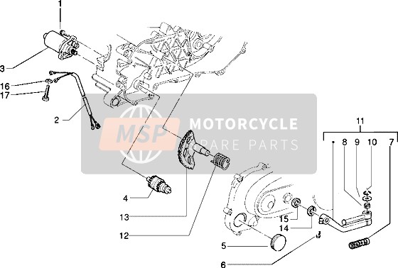 Starting Motor-Starter Lever