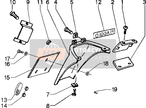 295984, Reflector, Piaggio, 0