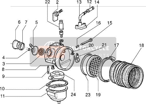 Piaggio Velofax 1997 Vergaser für ein 1997 Piaggio Velofax