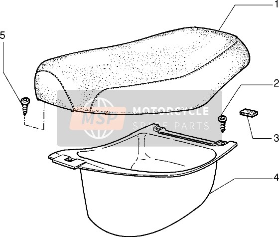 Piaggio Velofax 1997 Sella per un 1997 Piaggio Velofax