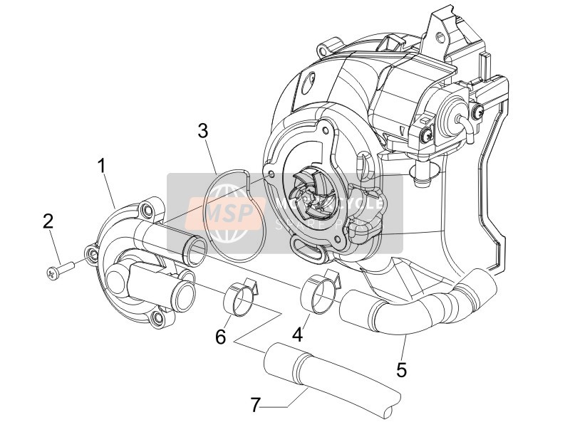 Piaggio X7 125 Euro 3 2008 Cooler Pump for a 2008 Piaggio X7 125 Euro 3