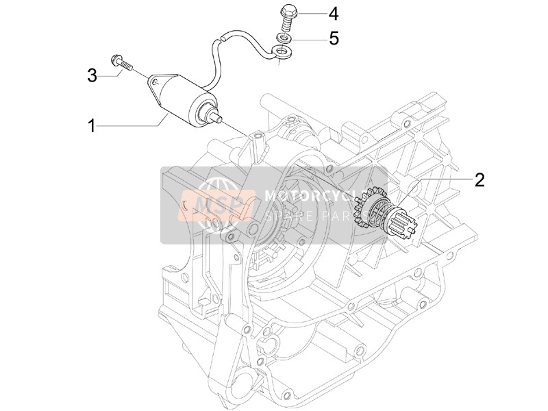 Piaggio X7 125 Euro 3 2008 Starter - Electric Starter for a 2008 Piaggio X7 125 Euro 3