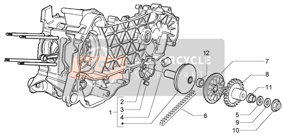 Piaggio X8 125 2004 Driving Pulley for a 2004 Piaggio X8 125