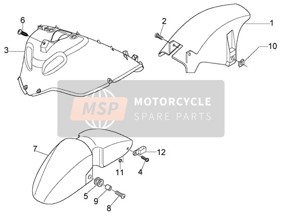 59828900EC, Mudguard, Piaggio, 1