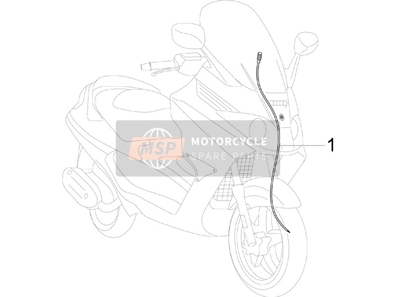 Piaggio X8 125 Potenziato (UK) 2005 Transmisiones para un 2005 Piaggio X8 125 Potenziato (UK)