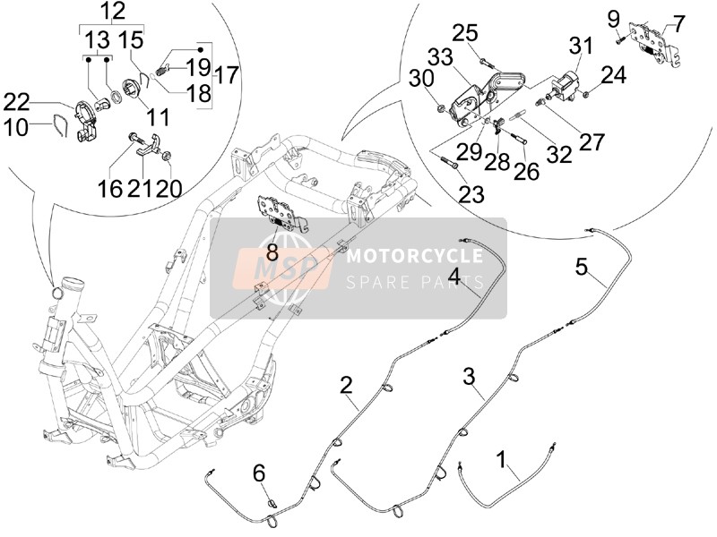 Piaggio X8 200 2007 Locks for a 2007 Piaggio X8 200