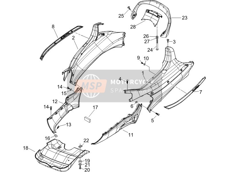 62024600DE, Spoiler Dr, Piaggio, 1