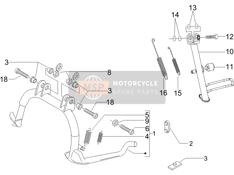 848893, Tornillo De Pasador, Piaggio, 1