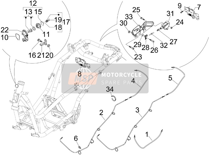 CM012821, Transmission Coffre, Piaggio, 0