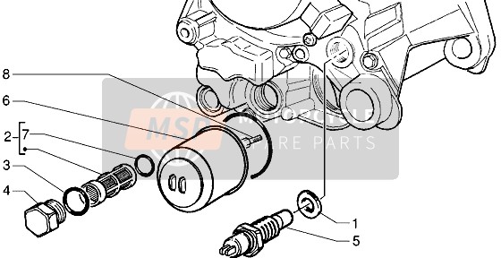 Piaggio X9 125 2000 Filtre à l'huile pour un 2000 Piaggio X9 125