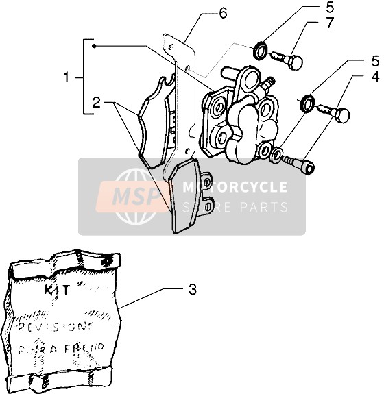 Piaggio X9 125 2002 Bremssattel für ein 2002 Piaggio X9 125