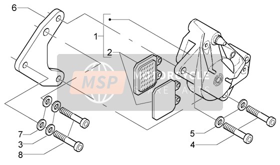 Piaggio X9 125 Evolution 2006 Brake Calipers for a 2006 Piaggio X9 125 Evolution