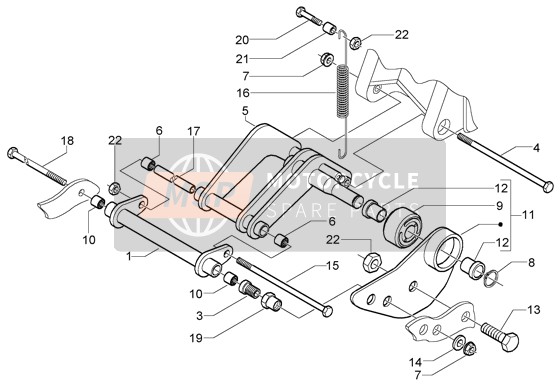 597230, Arandela, Piaggio, 2