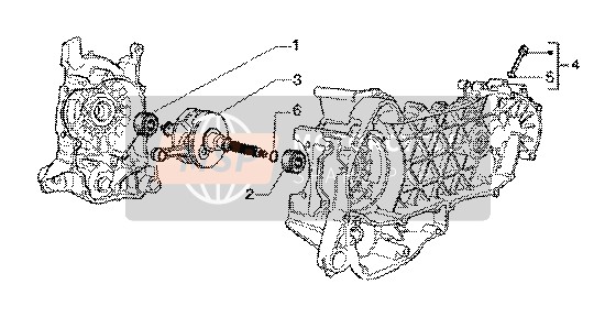 Piaggio X9 125 SL 2006 Crankshaft for a 2006 Piaggio X9 125 SL