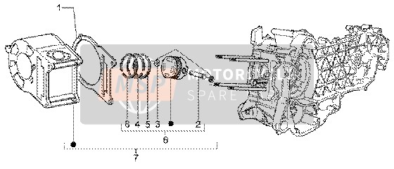 Cylinder Piston-Wrist Pin, Assembly