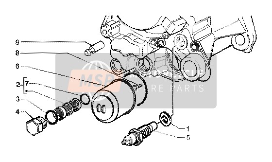 Piaggio X9 200 2002 Filtro dell'olio per un 2002 Piaggio X9 200