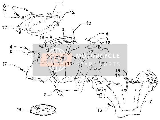 Piaggio X9 200 2002 Handlebar Coverings for a 2002 Piaggio X9 200