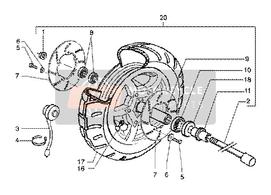 Piaggio X9 200 2002 Front Wheel for a 2002 Piaggio X9 200