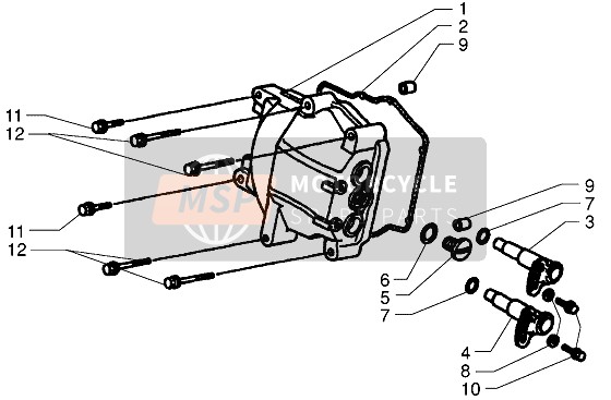 Piaggio X9 250 2006 Cylinder Head Cover for a 2006 Piaggio X9 250