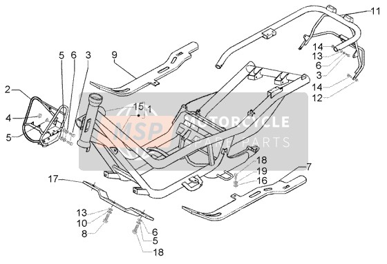 CM0102035, Cross Member, Piaggio, 1