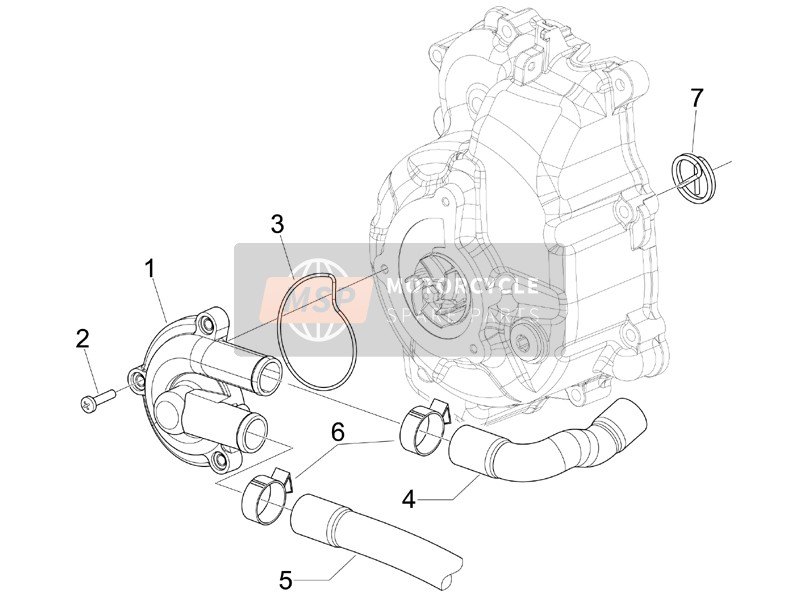 Piaggio X9 250 Evolution 2006 Cooler Pump for a 2006 Piaggio X9 250 Evolution