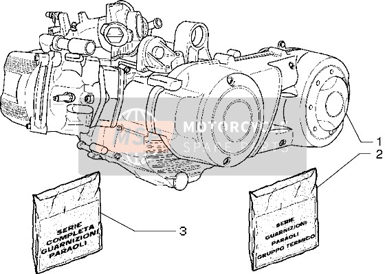 Piaggio X9 500 2006 Motor für ein 2006 Piaggio X9 500