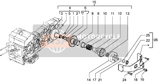 828566, HEXAGONAL-HEAD Screw M8X90, Piaggio, 4