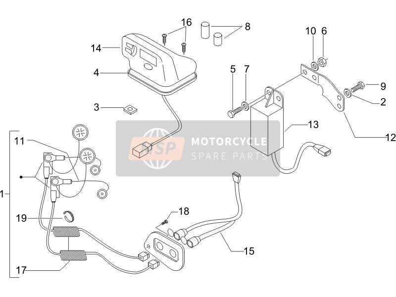 583192, Plug (13 cm), Piaggio, 1