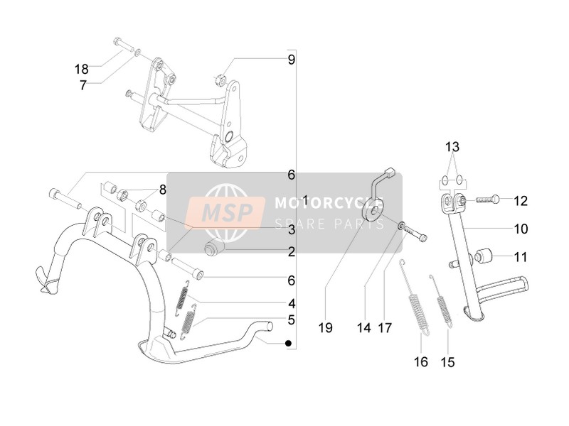 648357, Central Stand Fixing Screw, Piaggio, 0